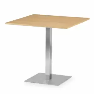 Julian Bowen Pisa Square Pedestal Table Oak