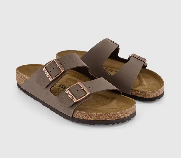 Birkenstock Mens Arizona Two Strap Sandals In Brown, 9.5