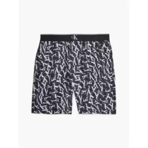 Calvin Klein Medium Drawstring-Print - Black