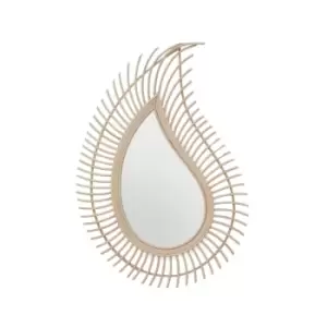 Interiors By Ph Teardrop Natural Rattan Wall Mirror