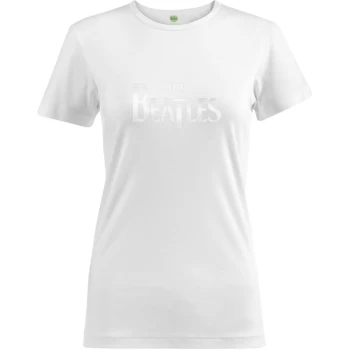 The Beatles - Drop T Womens Large T-Shirt - White