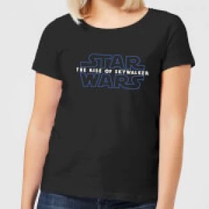 Star Wars The Rise Of Skywalker Logo Womens T-Shirt - Black - XXL