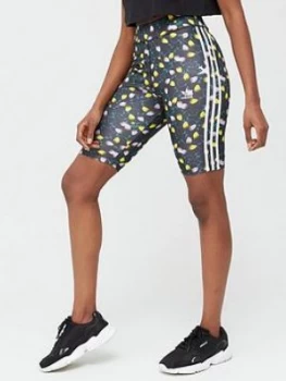 adidas Originals All Over Print Cycling Shorts - Multi, Size 12, Women