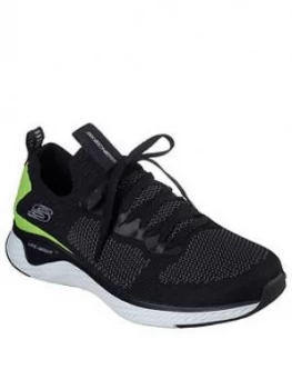 Skechers Solar Fuse Trainer - Black, Size 10, Men