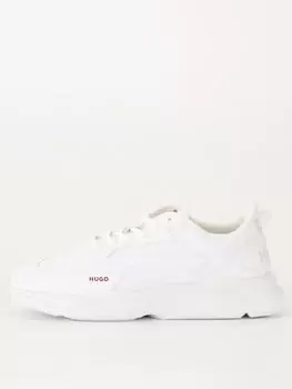 HUGO Leon_runn Trainer, White, Size 43, Men