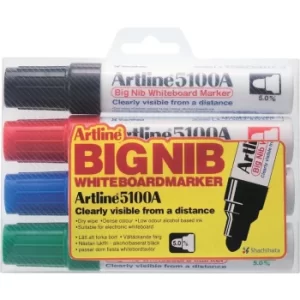 Big Nib Bullet Marker Assorted (Pack-4)