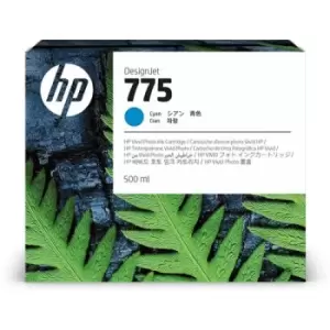 Hp 775 500-Ml Cyan Ink Cartridge