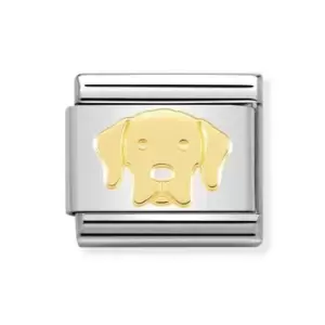 Nomination Classic Gold Labrador Retriever Charm