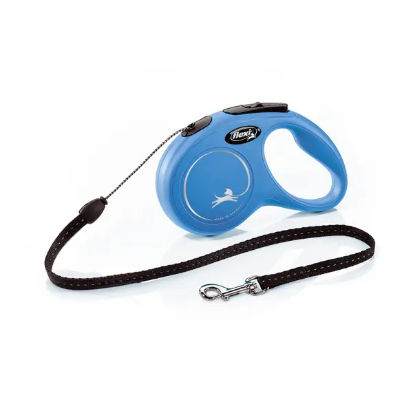 Flexi New Classic Cord Retractable Dog Lead - Blue - Small (5m) Blue Dog Lead