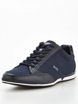 Hugo Boss Saturn Low Profile Nylon Trainers Navy Size 12 Men