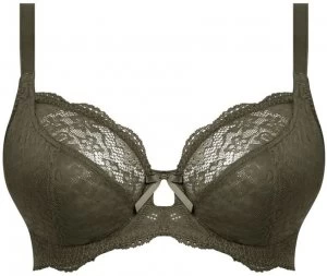 Freya Freya fancies lace underwire plunge bra Olive