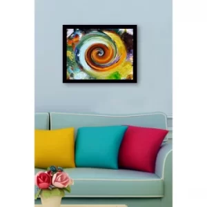 SC0840 Multicolor Decorative Framed MDF Painting