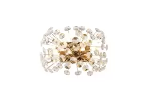 Wall Light 4 Light G9 French Gold, Crystal