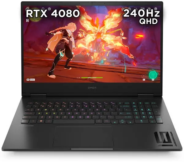 HP OMEN 16-wf0507na 16.1" Gaming Laptop - Intel Core i7, RTX 4080, 1TB SSD, Black 197497684469