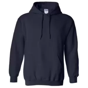 Gildan Heavy Blend Adult Unisex Hooded Sweatshirt / Hoodie (L) (Navy)