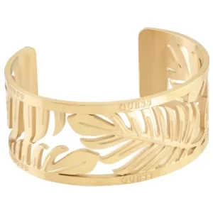 Guess Tropical Summer Yellow Gold Tone Bangle