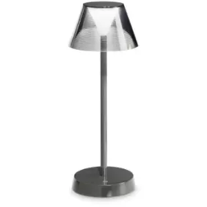 Ideal Lux Lolita Integrated LED Table Lamp Grey IP54 3000K