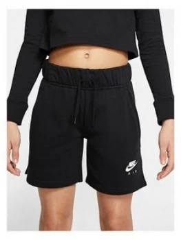 Nike Girls Air Shorts - Black/White, Size XS, 6-8 Years, Women