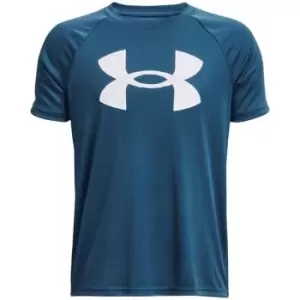 Under Armour Tech Big Logo Short Sleeve T-Shirt Junior Boys - Blue