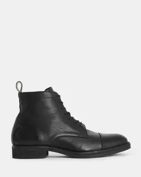 AllSaints Drago Leather Lace Up Boots