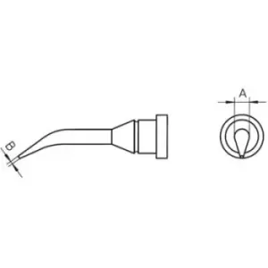 Weller LT-1SLX Soldering tip Round, long, bent Tip size 0.4mm Tip length 22mm Content