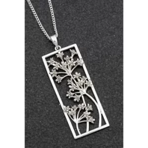 Botanical Silver Plated Agapanthus Necklace