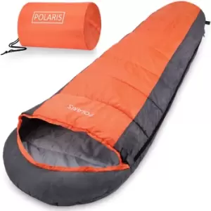 Sleeping Bag 210x75cm Camping Festival Warm Hiking 1 Person Lightweight Orange-Anthracite