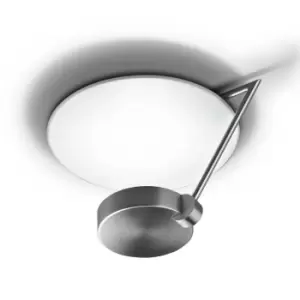 Grok 1 Light Medium Semi Flush Ceiling Light Satin Nickel