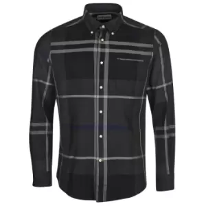 Barbour Mens Dunoon Tailored Shirt Graphite Medium