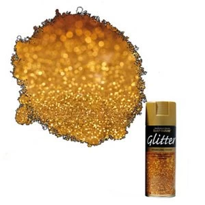 Rust-Oleum Gold glitter effect Multi-surface Spray Paint 400ml