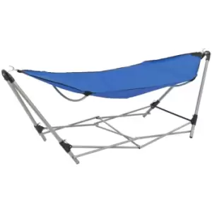 Hammock with Foldable Stand Blue Vidaxl Blue