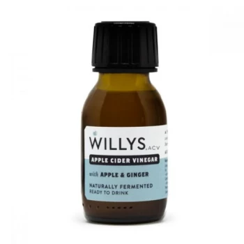 Willys Apple Cider Vinegar Shot With Apple & Ginger - 60ml x 15