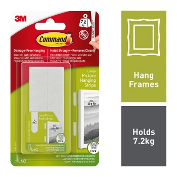 3M Small White Picture Hanging Strips - 24 Pack