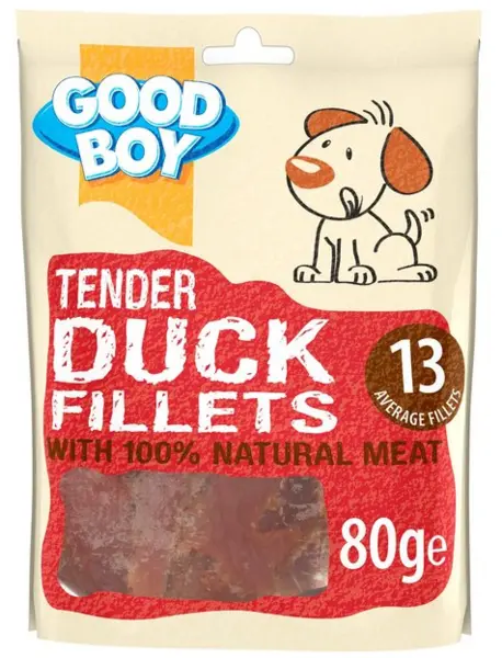 Good Boy Tender Duck Fillets Dog Treats 80g