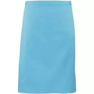 Premier Ladies/Womens Mid-Length Apron (One Size) (Turquoise) - Turquoise