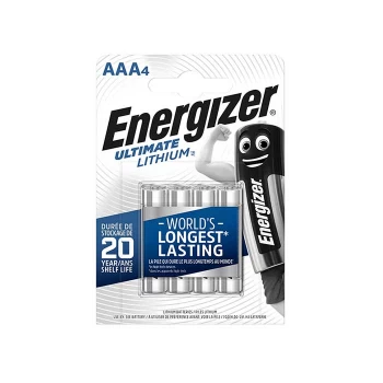 Energizer Ultimate Lithium AAA Batteries - 4 Pack