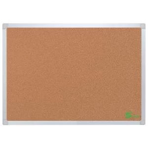 Eco Cork Board with Wall Fixing Kit ALuminium Frame W 900 x H 600 mm