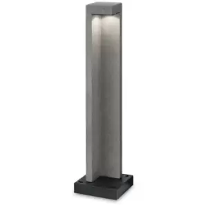 Ideal Lux TITANO - Integrated LED Outdoor Bollard Lamp 1 Light Granite 3000K IP55