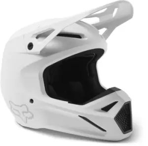 FOX V1 Solid Motocross Helmet, white Size M white, Size M