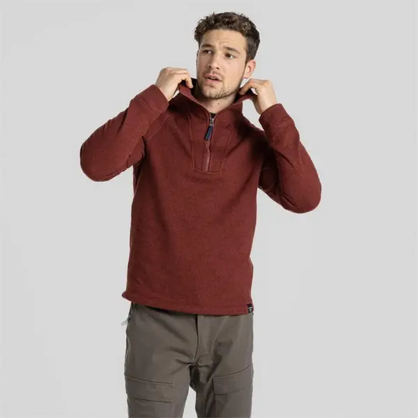 Craghoppers Wole Half Zip - Mahogany Marl 2XL