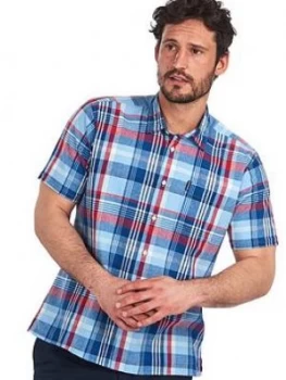 Barbour Barbour Linen Mix Stripe Short Sleeve Shirt