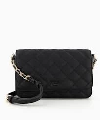 Dune 'Dupree' Quilted Crossbody Bag - black