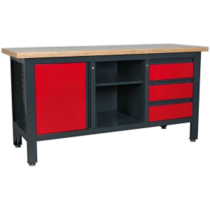 Sealey Workstation with 3 Drawers, 1 Cupboard 1.69m