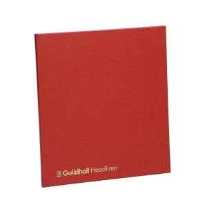 Guildhall 48 Series Headliner Account Book with 21 Cash Columns and 80 Pages Maroon