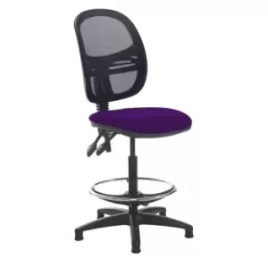 Dams MTO Jota Mesh Back Draughtsmans Chair with No Arms - Scuba Blue