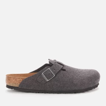 Birkenstock Mens Boston Wool Mules - Anthracite - EU 44/UK 9.5