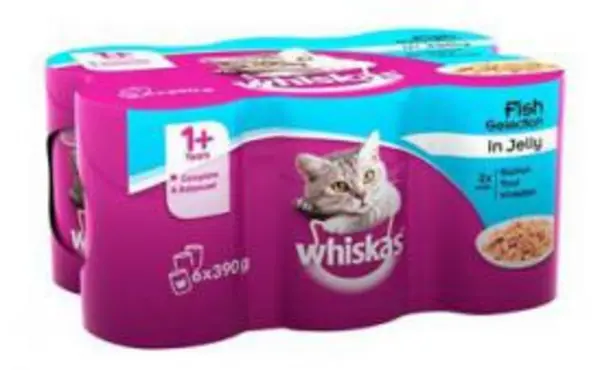 Whiskas 1+ Adult Ocean Menu in Jelly Cat Food 6 x 400g