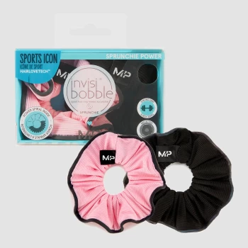 MP X Invisibobble Power Sprunchie - Black/Mauve - 2 PACK