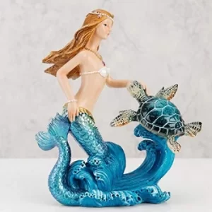 Naturecraft Collection Resin Figurine Mermaid & Turtle