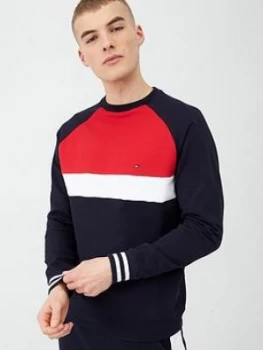 Tommy Hilfiger Colourblock Sweatshirt - Desert Sky Navy